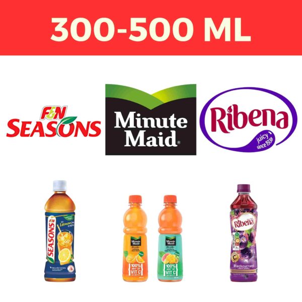 300 - 500ml Seasons, Minute Maid, Ribena