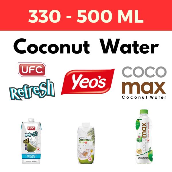 330 - 500ml Coconut Water